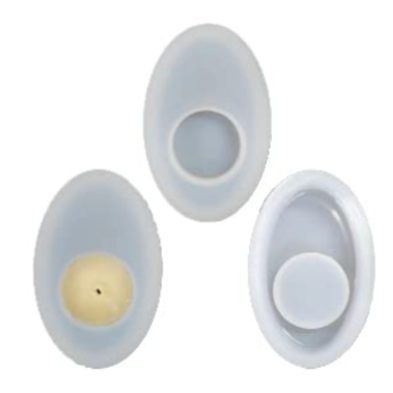 Oval candle mould