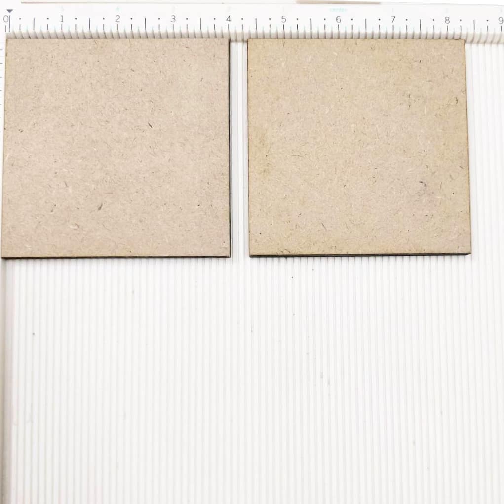 4 Inch MDF Square Coaster Base