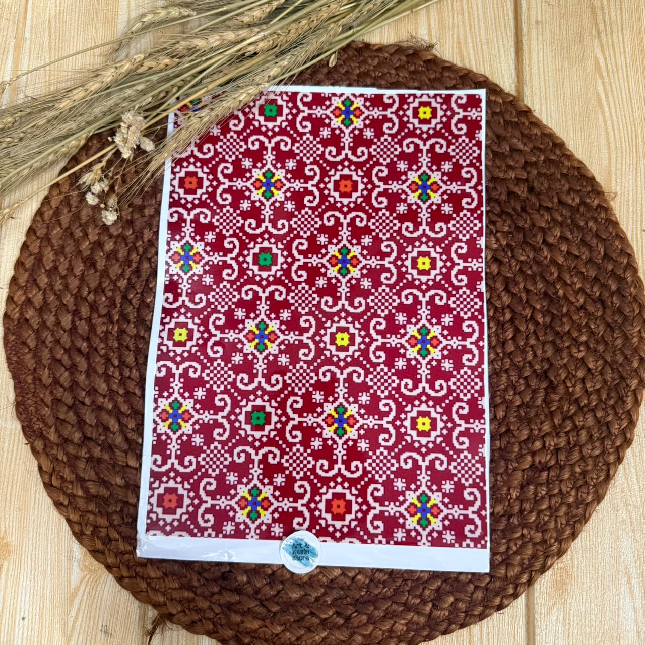 patterned peel off sticker D-8