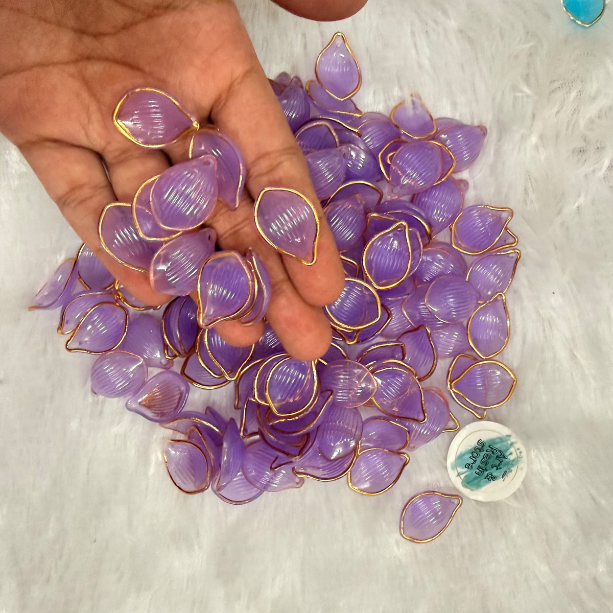 Acrylic Flower Petals - Purple