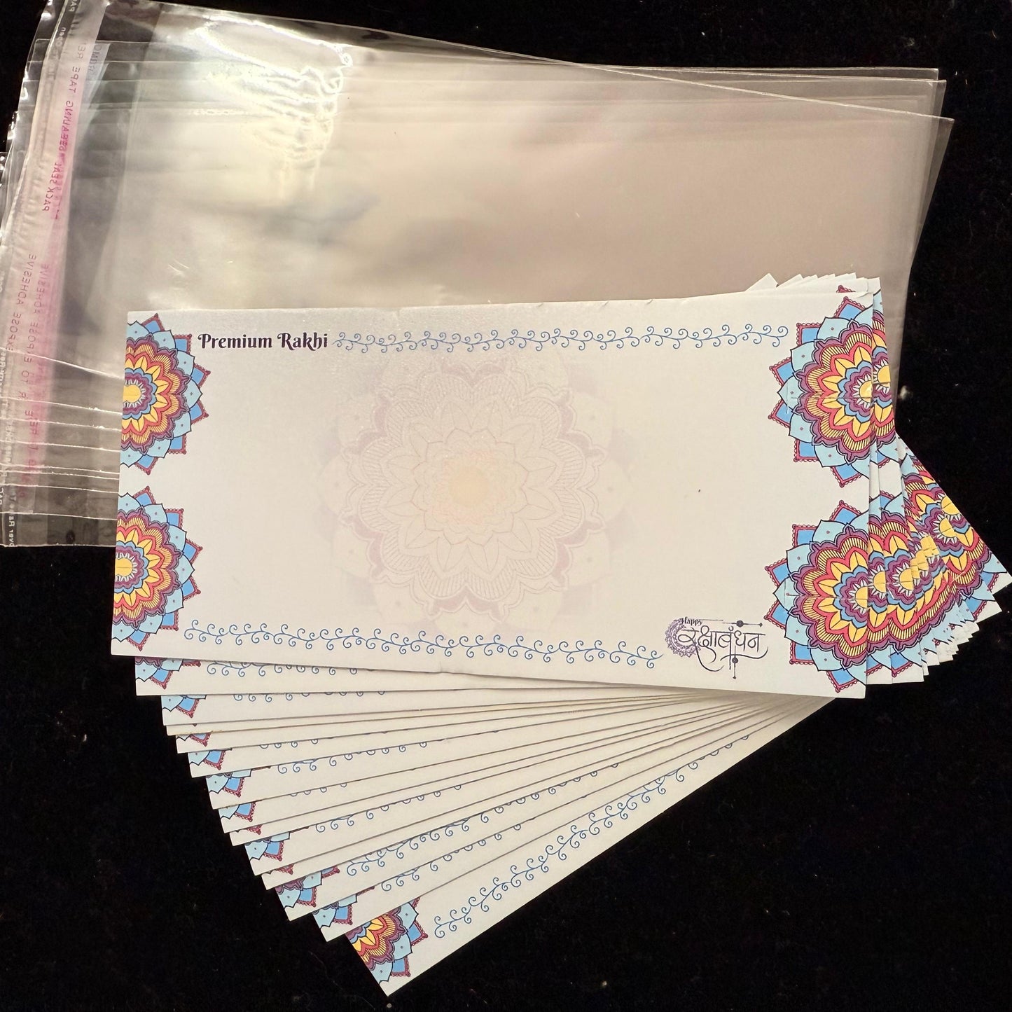 Double Rakhi Packing Cards