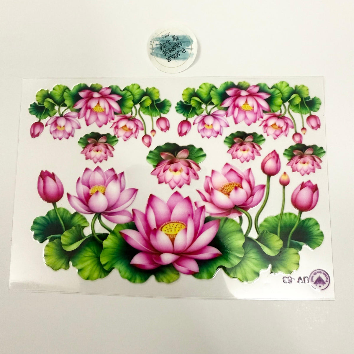 Lotus UV DTF stickers