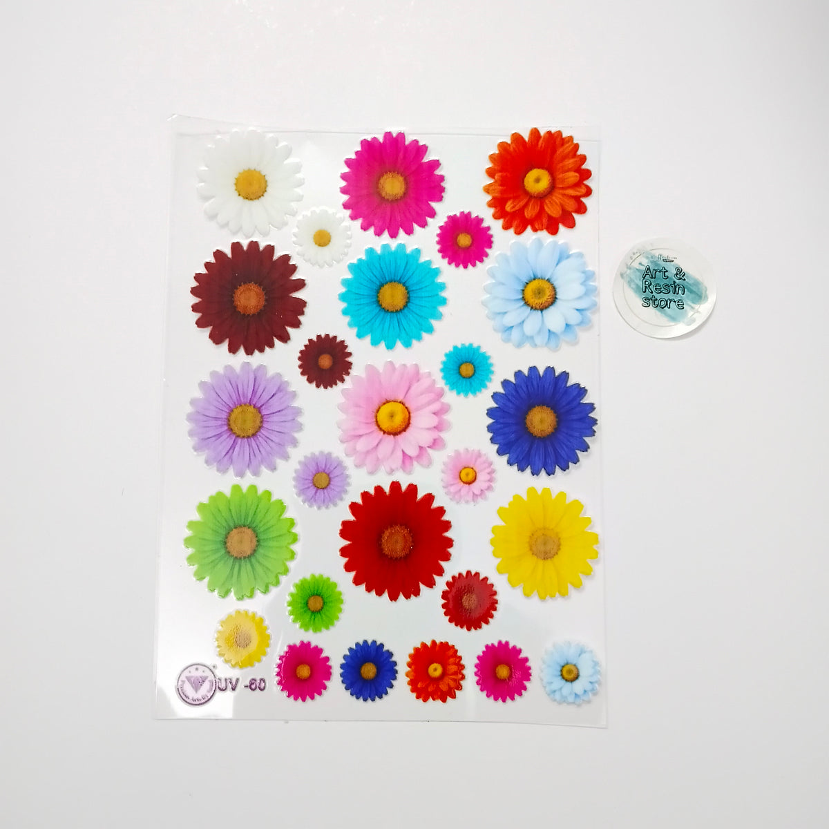 Mixed Daisy UV DTF stickers