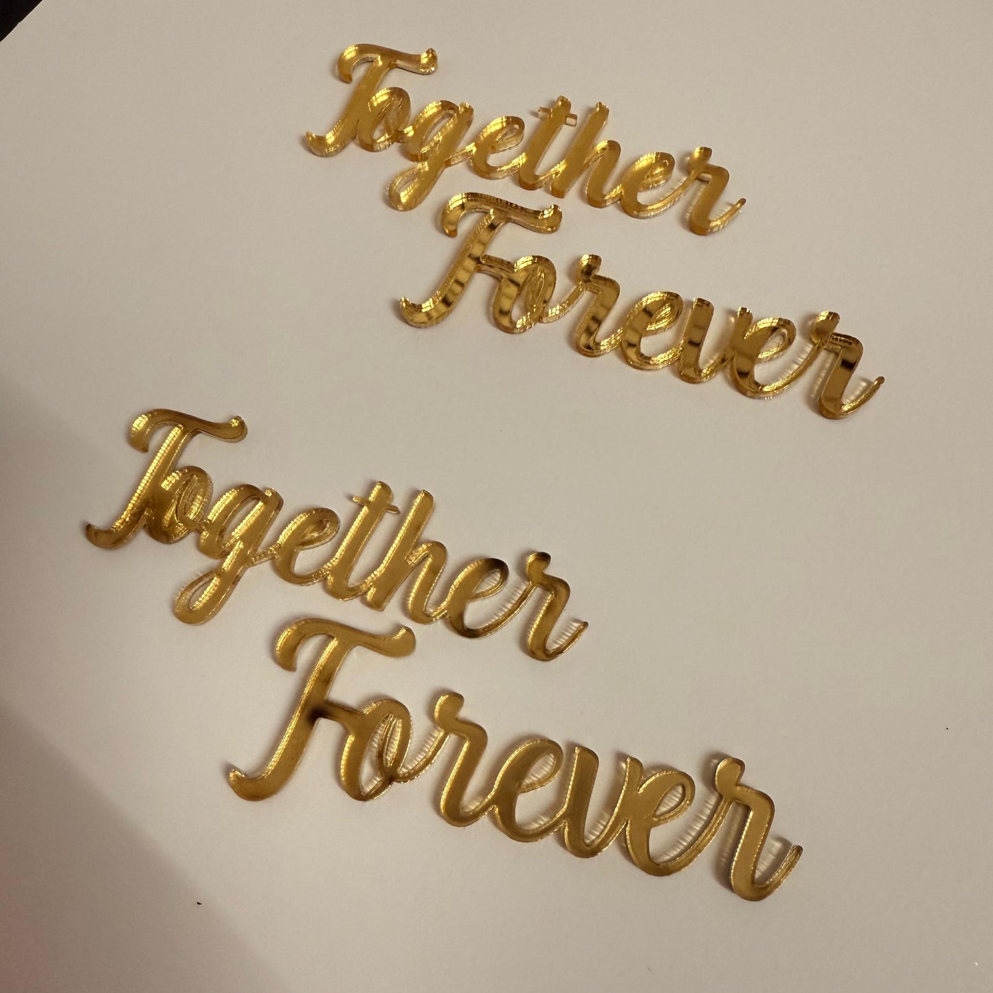 together Forever Acrylic cutout