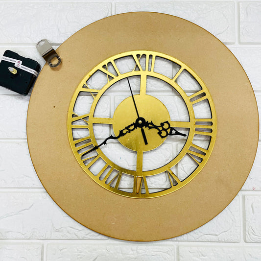 Acrylic Roman Dial Clock Set