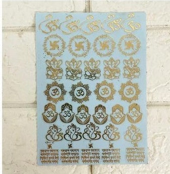 Mantra A6 Metallic Stickers Sheet