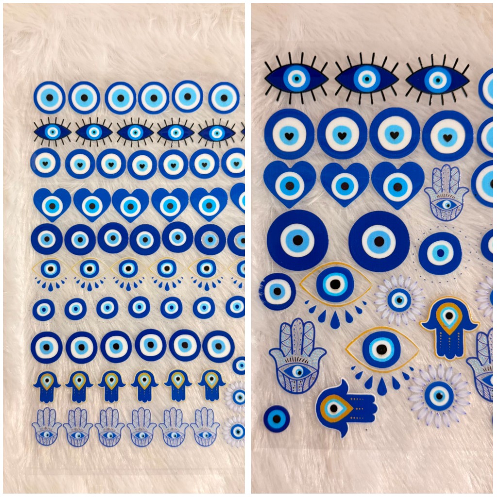 Evil eye UV DTF stickers