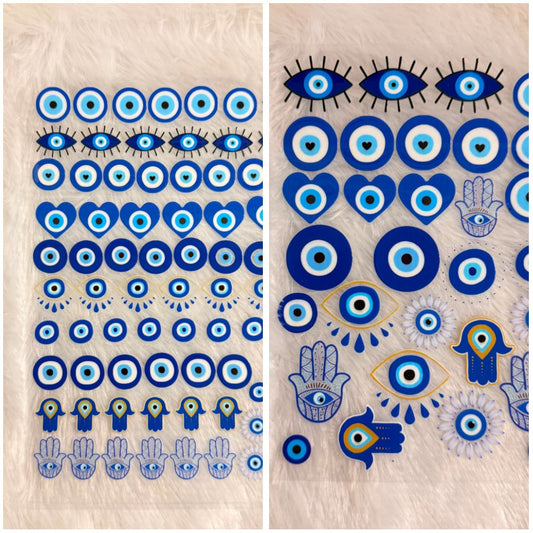 Evil eye UV DTF stickers