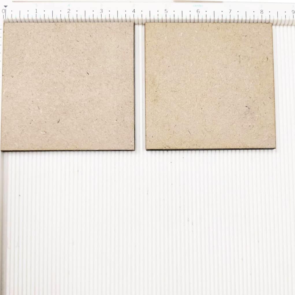 4 Inch MDF Square Coaster Base