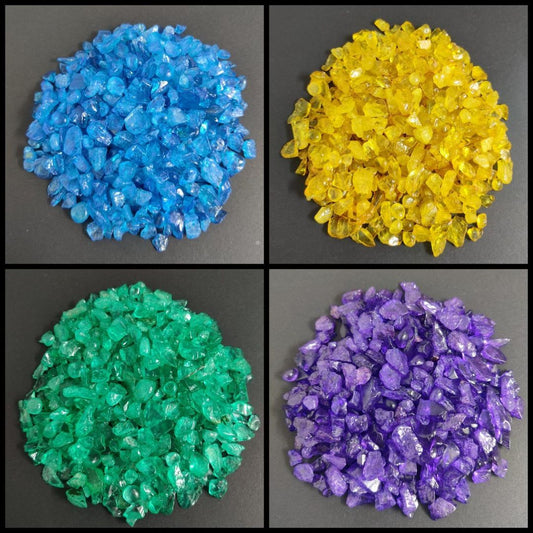 Colourful Dyed Crystals