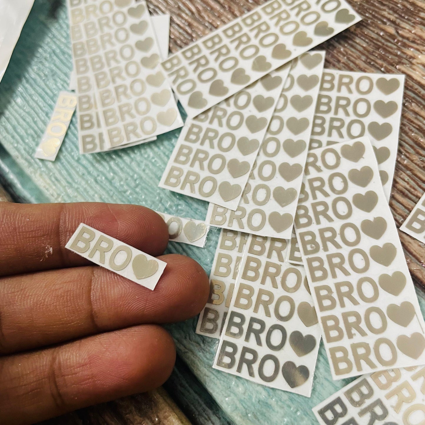 BRO metal sticker