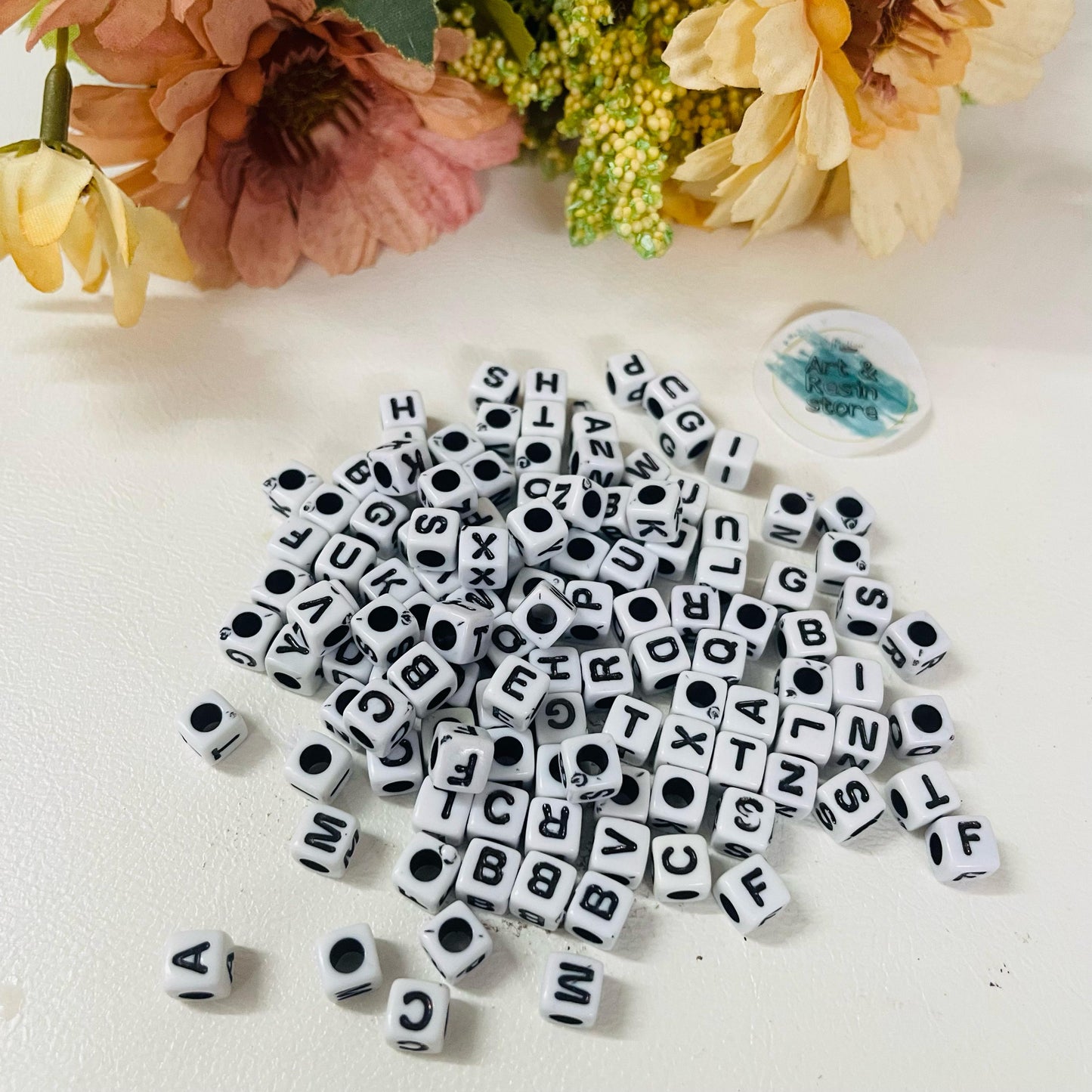 Alphabet Cube Beads