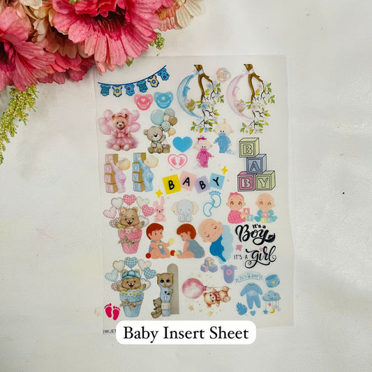 Baby Themed Insert Sheets