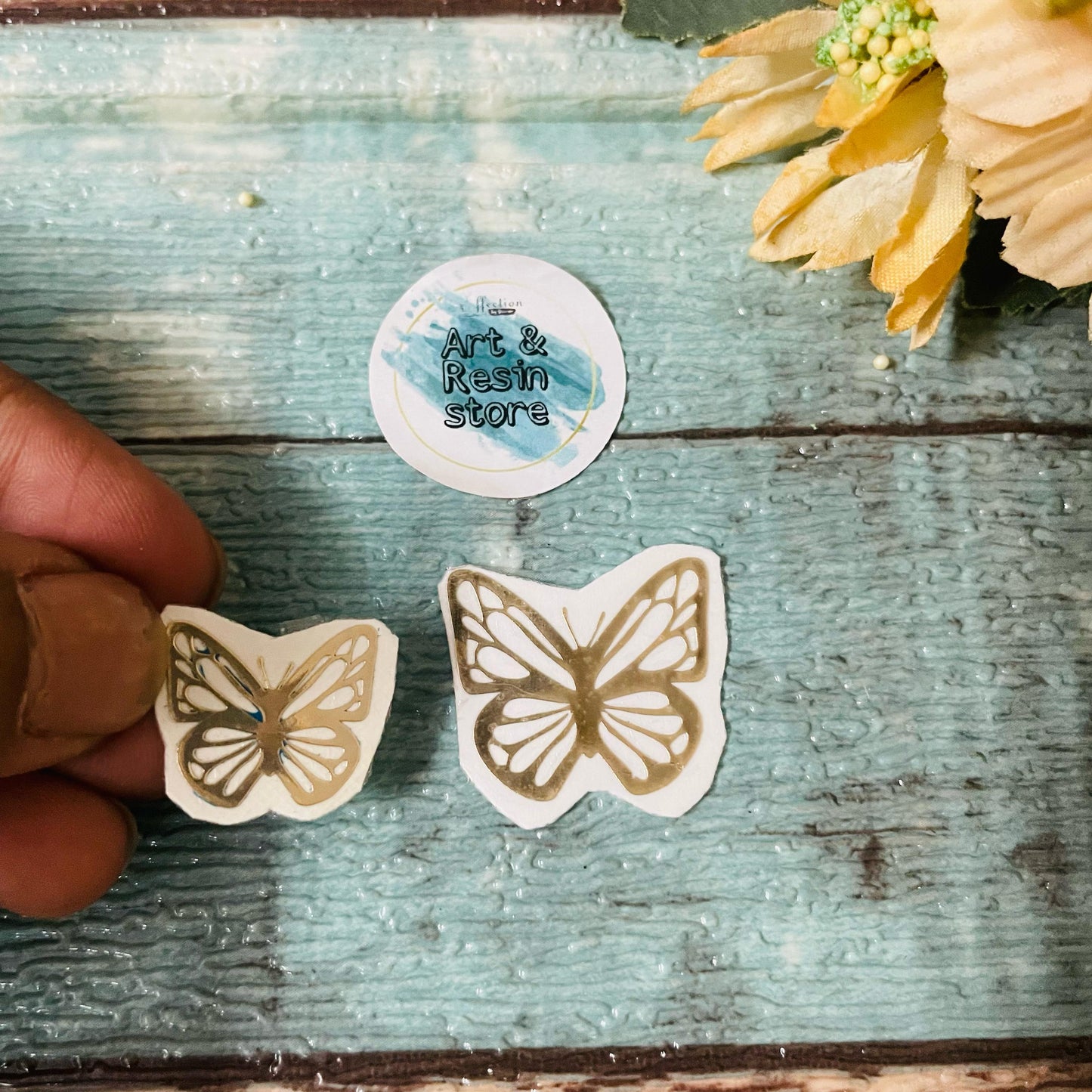 Butterfly Metal Sticker