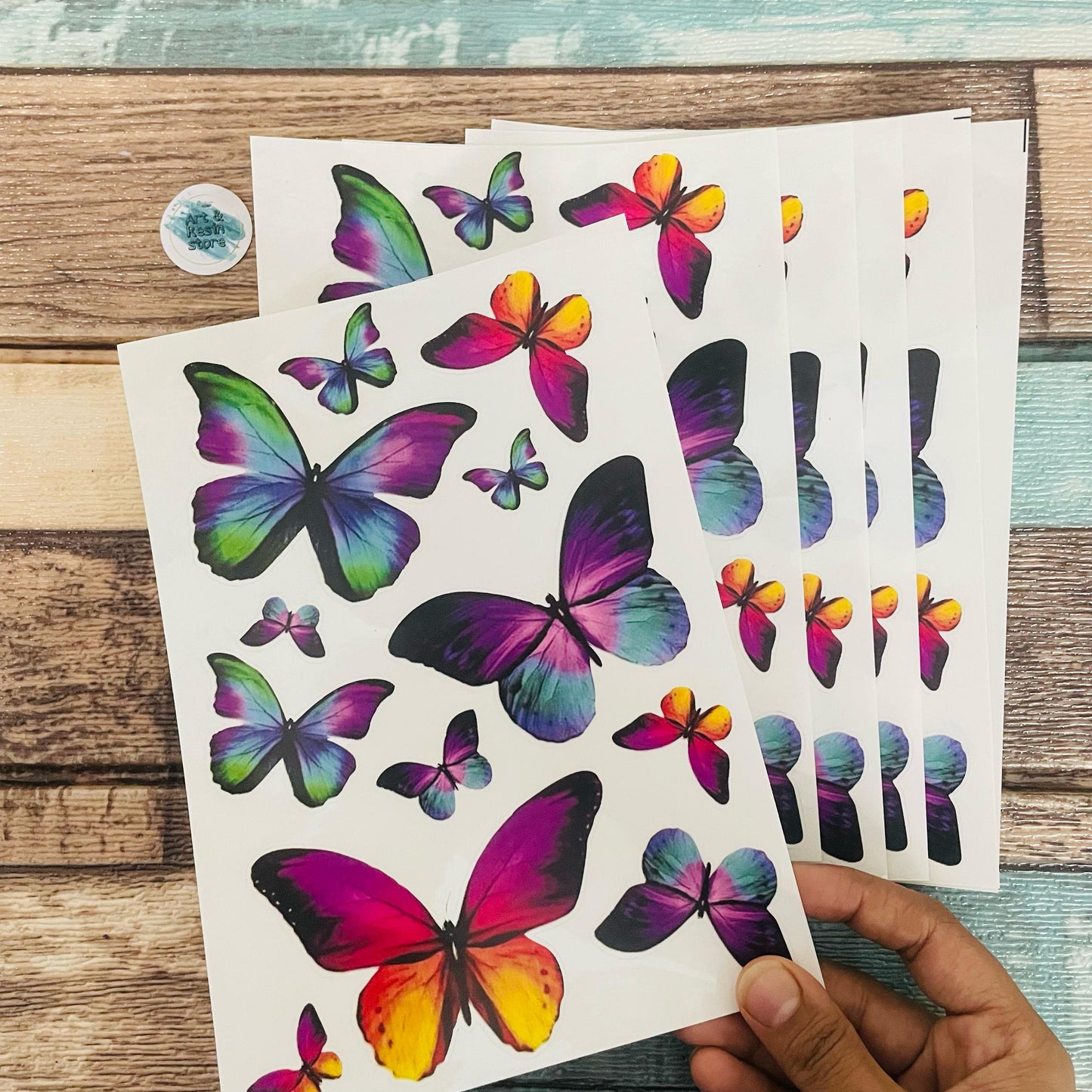 Butterfly Peel Off Sticker Sheet