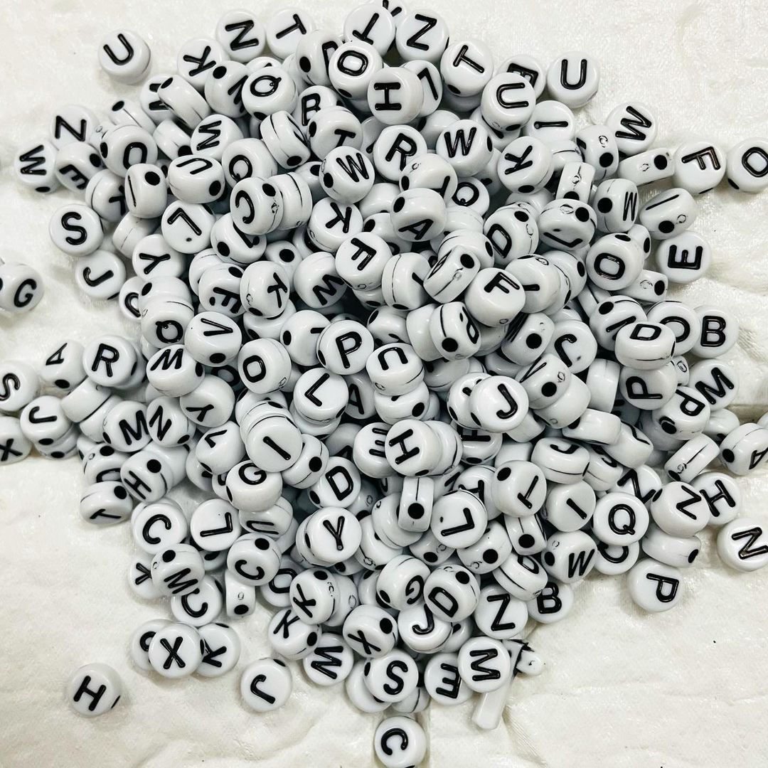 Circle Alphabet Beads