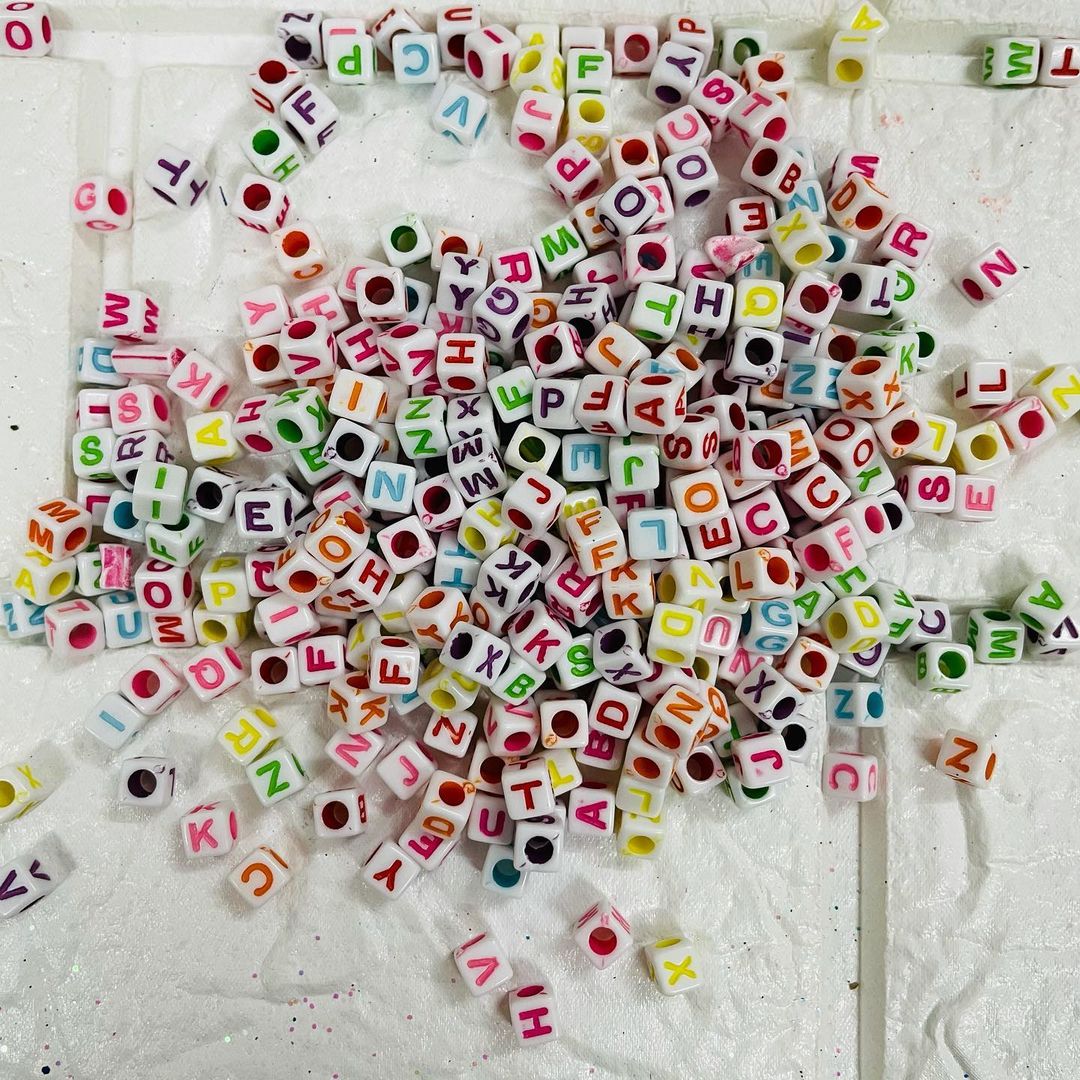 Cube Alphabet Beads