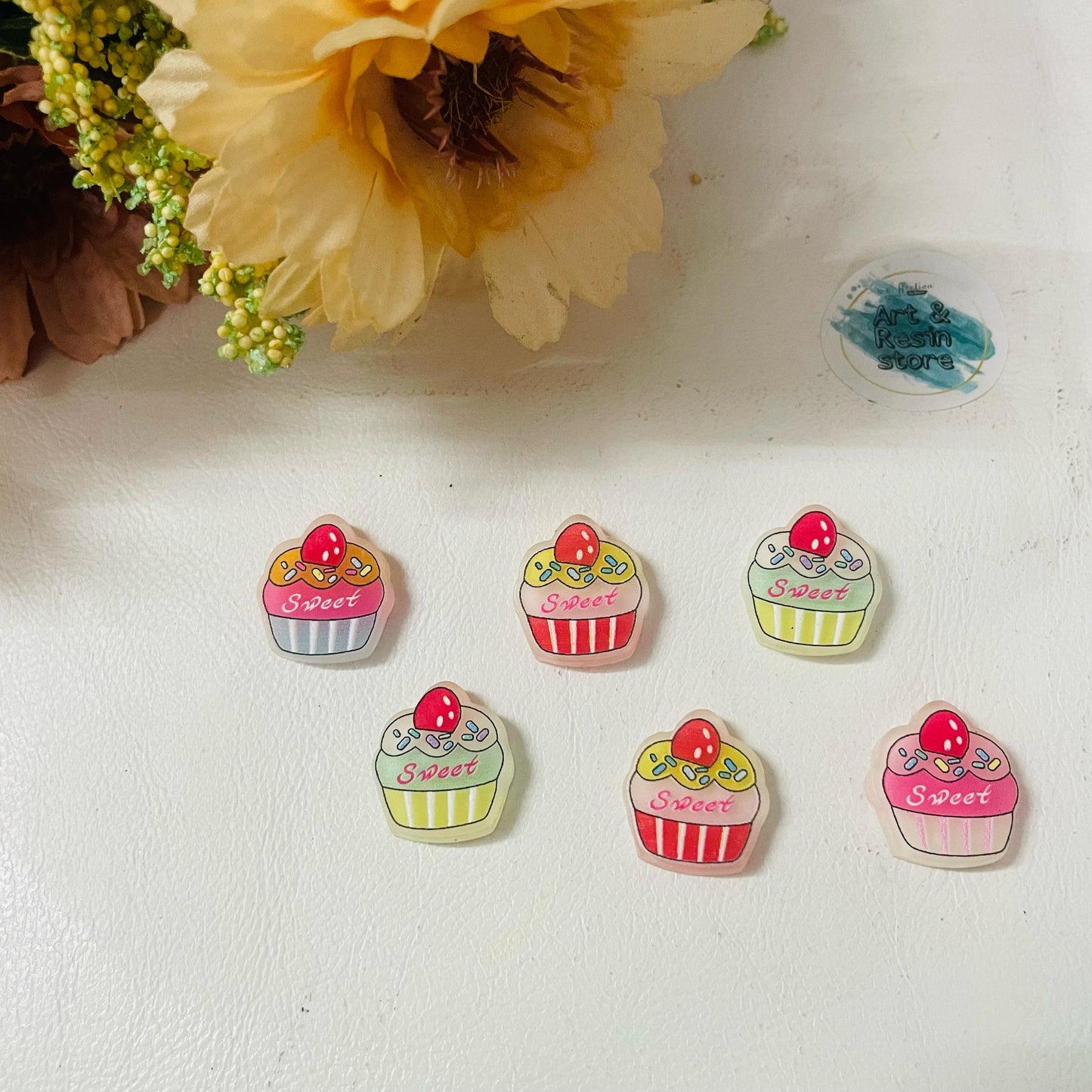 Cupcake Resin Charms