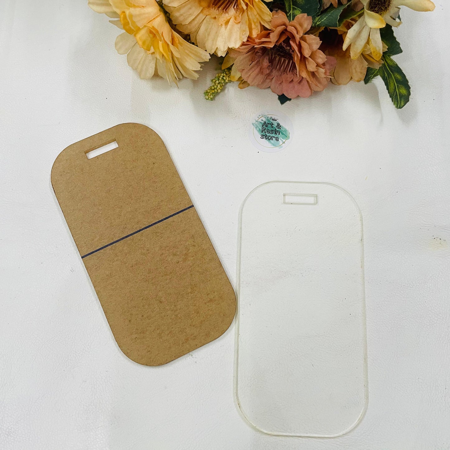 Curved Edge Rectangle Luggage Tags