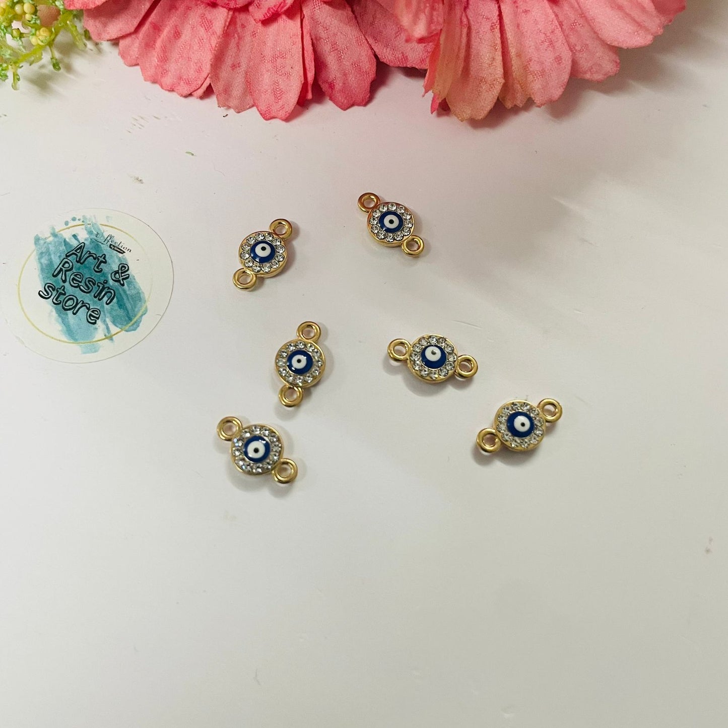 Diamond Small Evil Eye Rakhi Charm