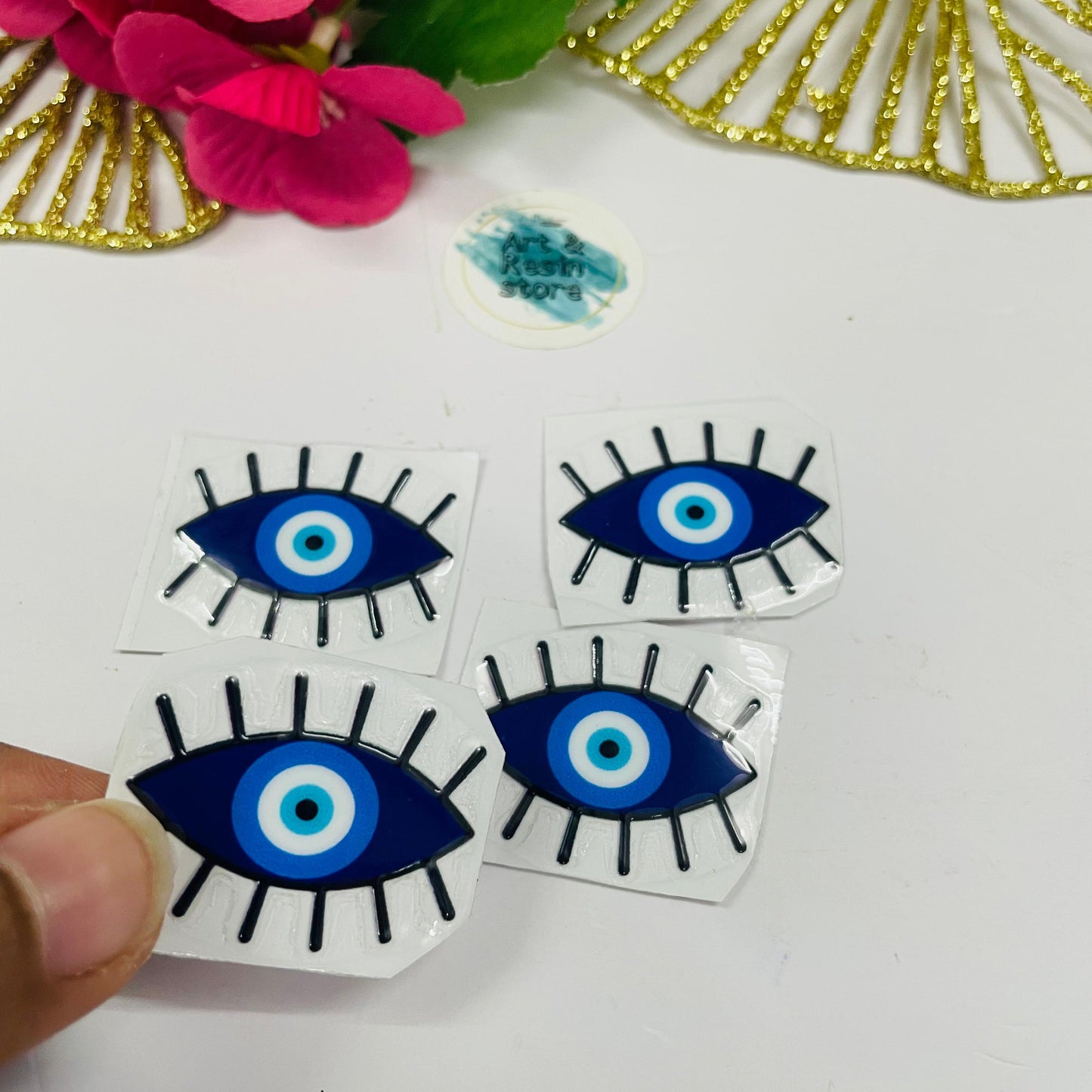 Evil Eye UV Metal Sticker