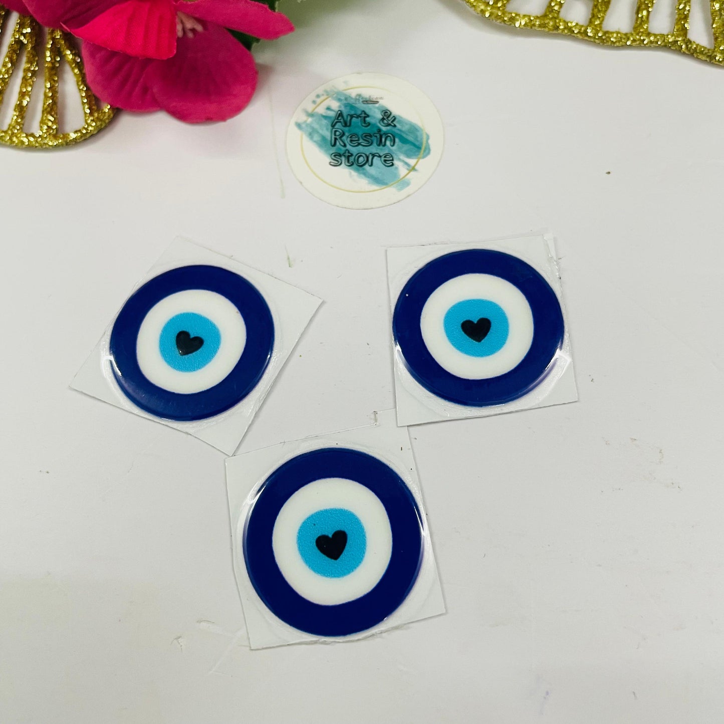 Evil Eye UV Metal Sticker