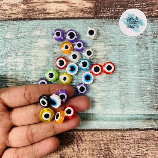 Evil Eye Flat Beads