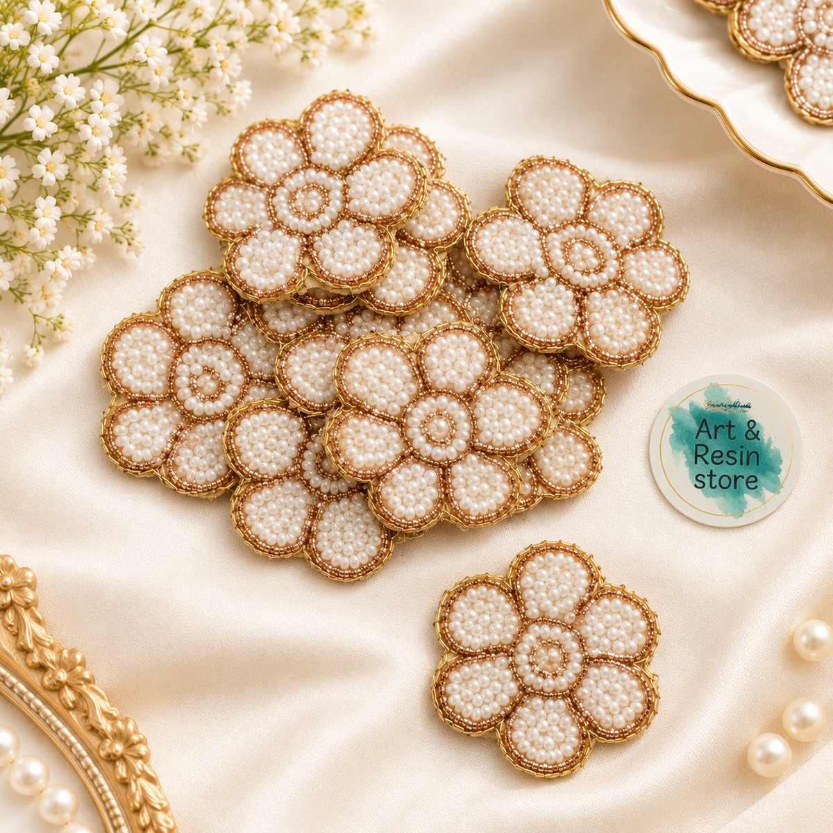 Flower Handwork Patch