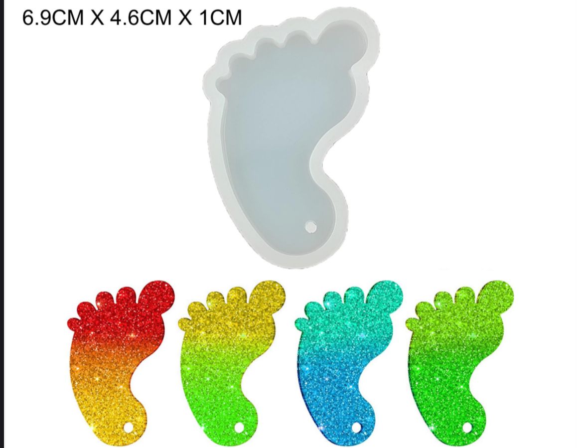 Foot Keychain Mould