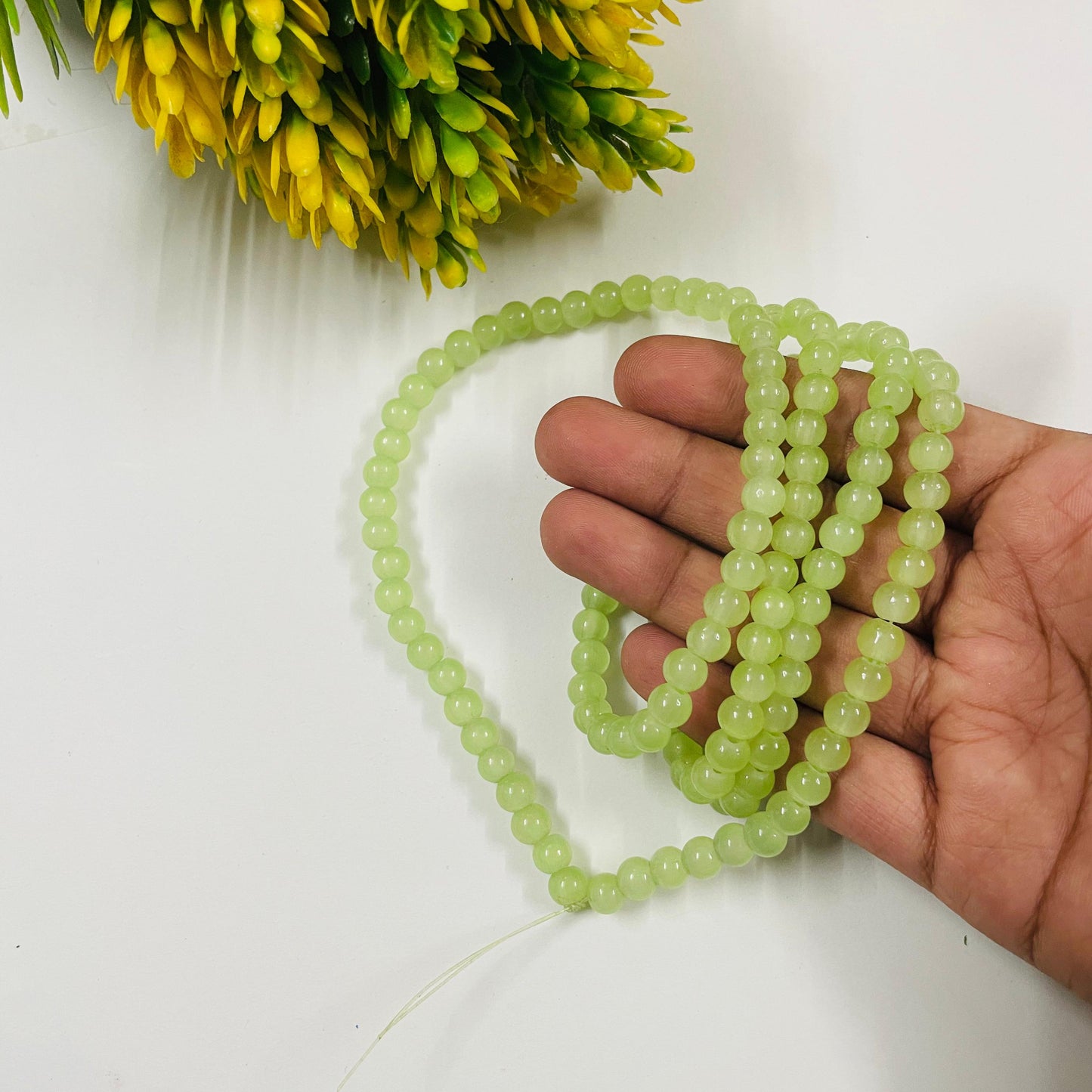 Green Colorful Beads