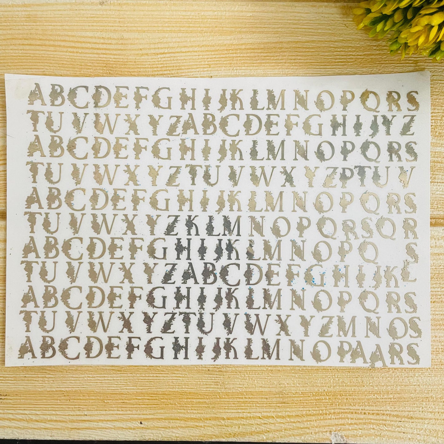 Initial Alphabet sheet a5