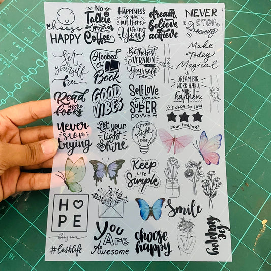 Keychains Themed Insert Sheet