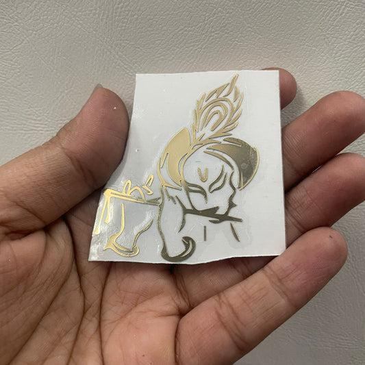 Krishna Ji Metallic Sticker