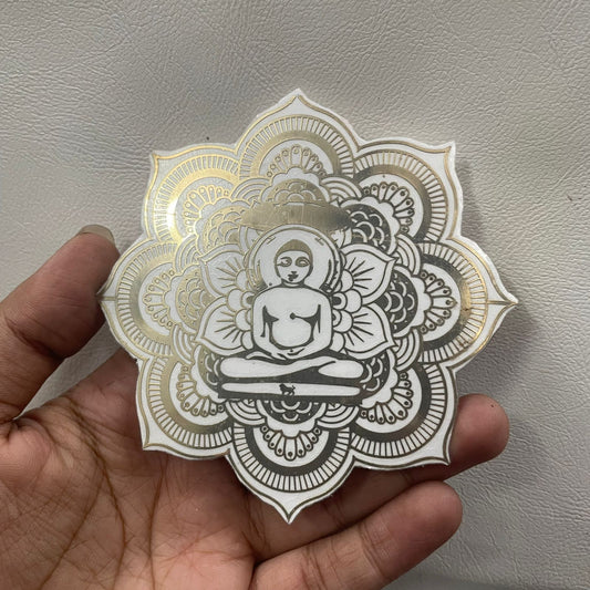 Mahavir Swami Ji Metallic Sticker