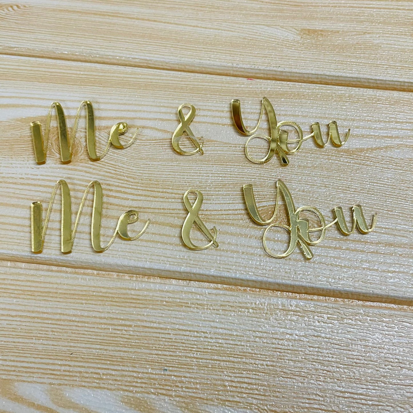 Me & You Acrylic Cut-Outs