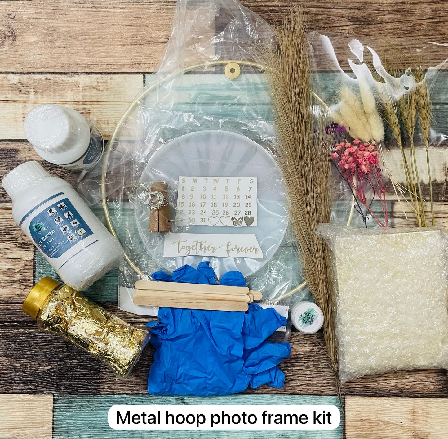 DIY Metal Hoop Hanging Photo Frame Kit