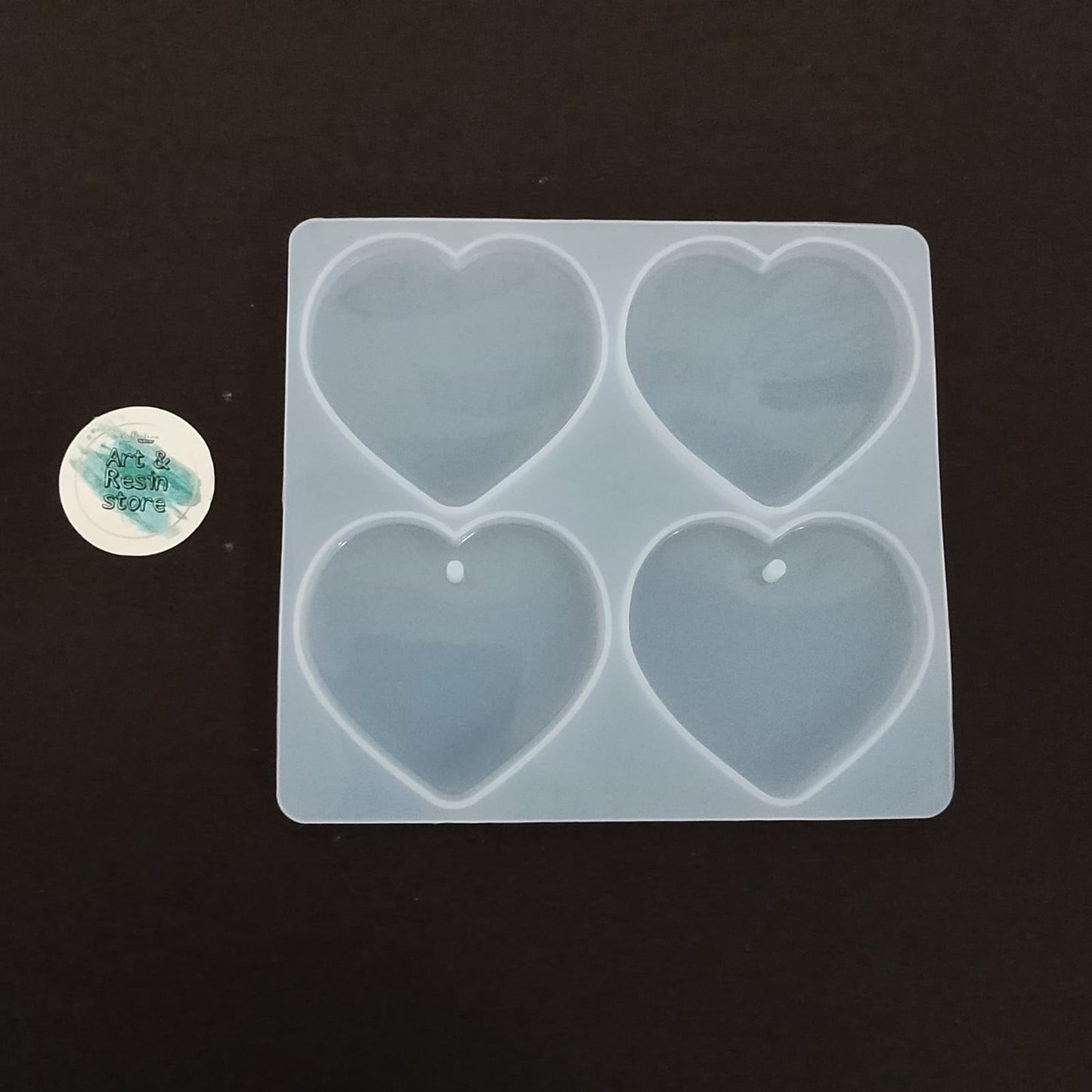 4 Cavity Heart Mould