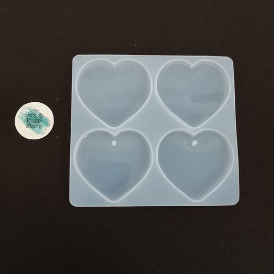 4 Cavity Heart Mould