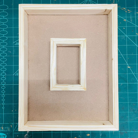 Pinewood Depth Frame for Flower Preservation