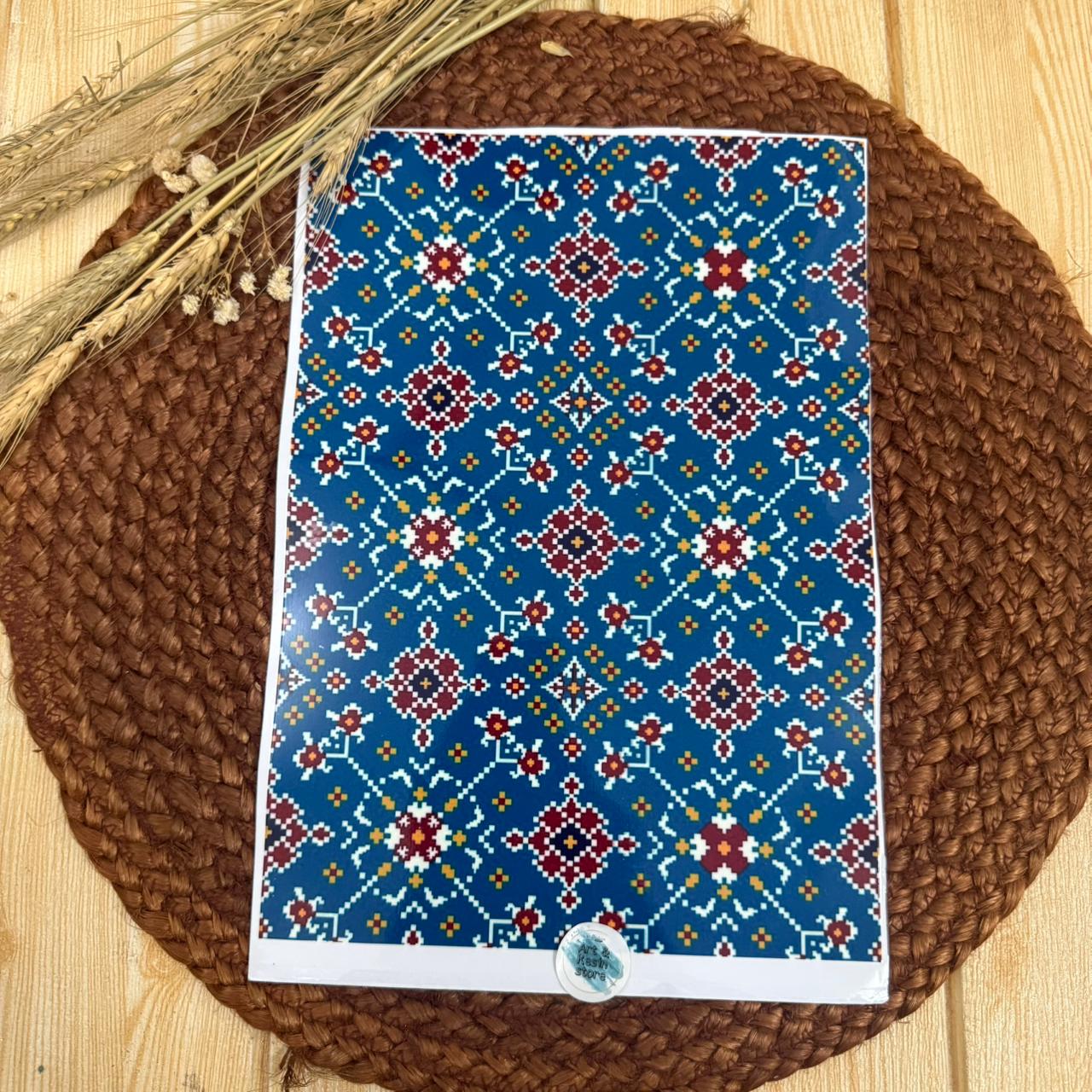 patterned peel off sticker D-10
