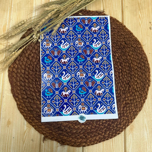 patterned peel off sticker D-3