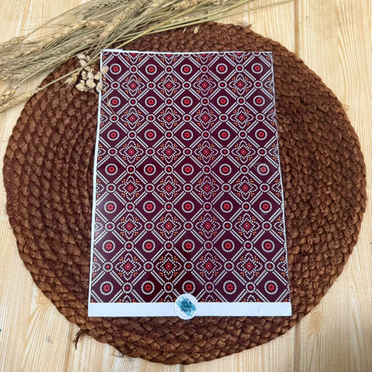 patterned peel off sticker D-11