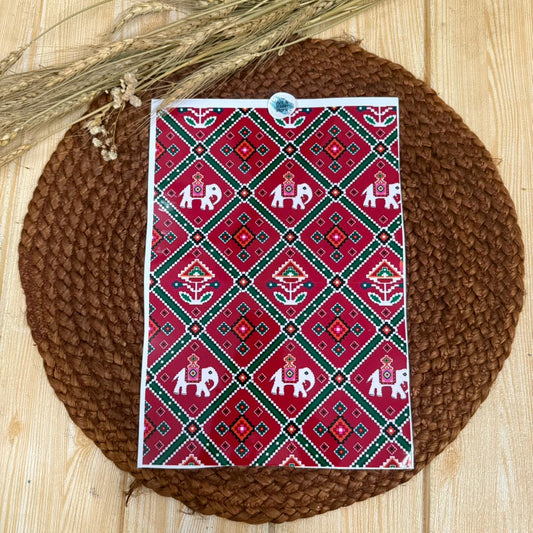 patterned peel off sticker D-4
