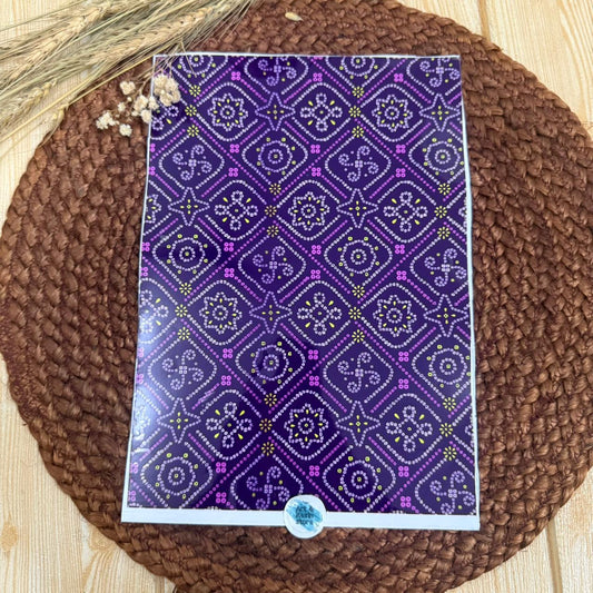 patterned peel off sticker D-7