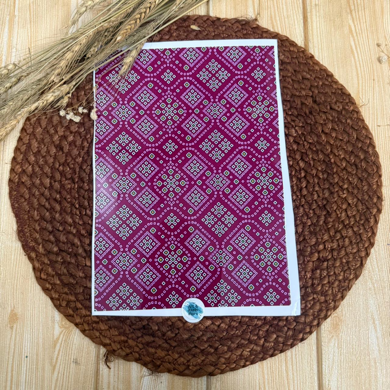 patterned peel off sticker D-5