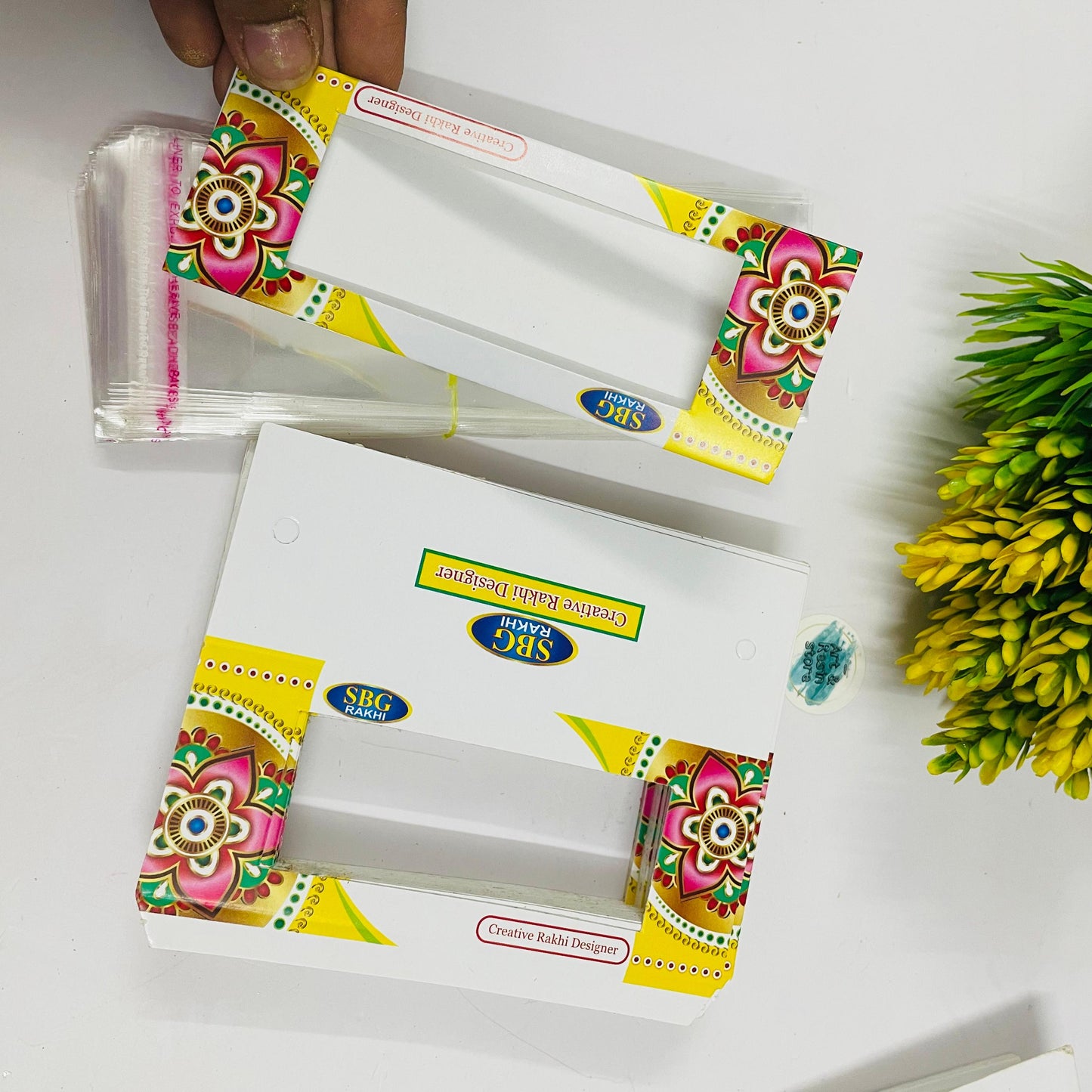 Folding Rakhi Packing Cards