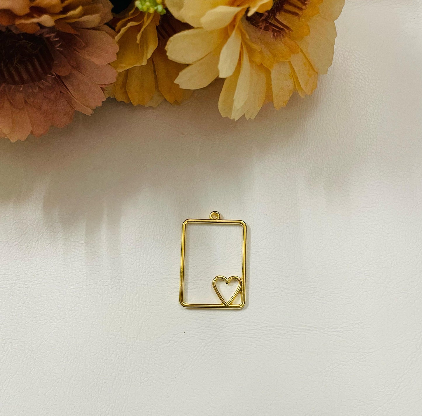 Rectangle with Heart Bezel