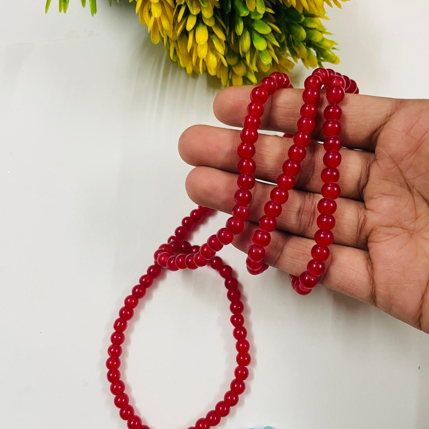 Maroon Colorful Beads