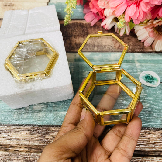 Hexagon Ring Holder Box