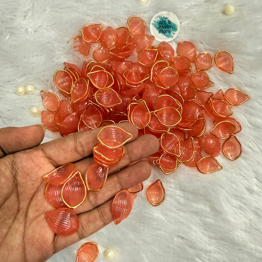Acrylic Flower Petals - Orange